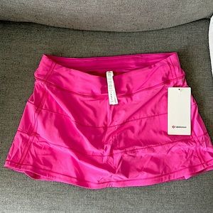 Size 10 NWT, Pace Rival MR Skirt Long by LuLu Lemon is just a tad too big on me